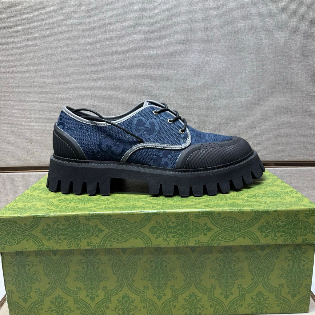 Gucci Maxi GG lace-up Derby shoes