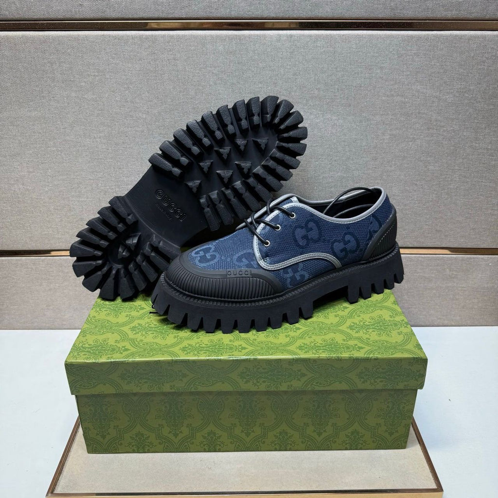 Gucci Maxi GG lace-up Derby shoes