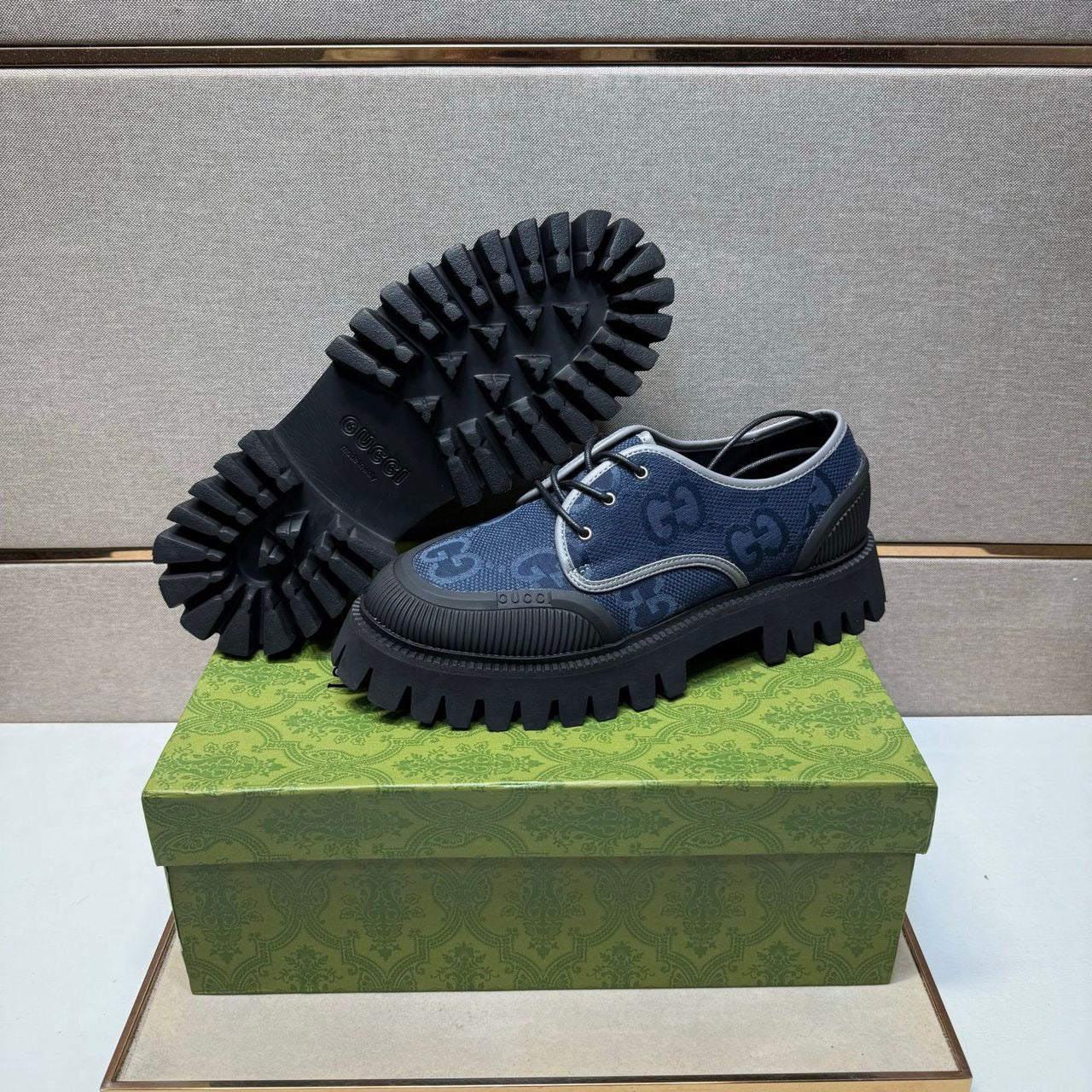 Gucci Maxi GG lace-up Derby shoes