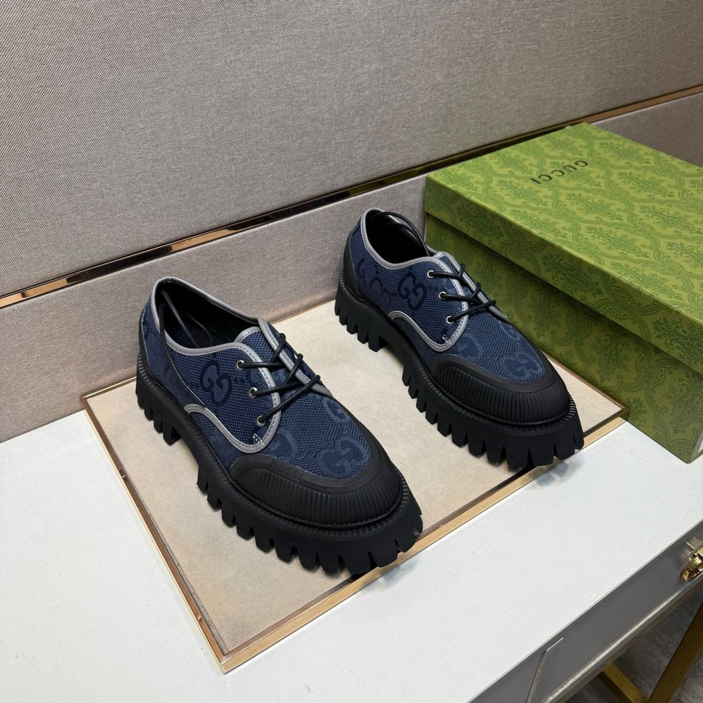 Gucci Maxi GG lace-up Derby shoes