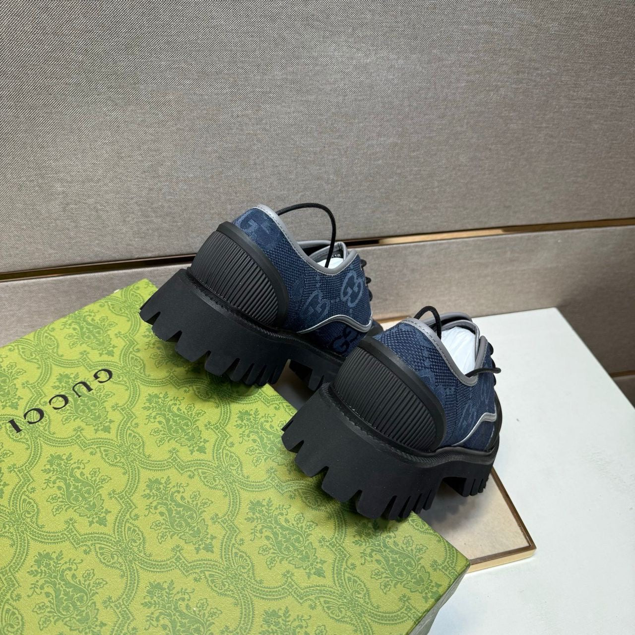 Gucci Maxi GG lace-up Derby shoes
