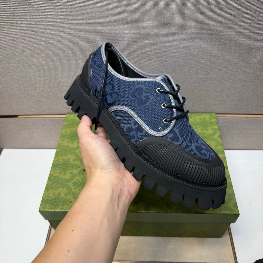 Gucci Maxi GG lace-up Derby shoes